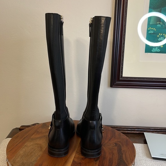 Cole Haan Women's W18869 Camry Riding Boot Black Leather size 5 - Picture 5 of 13